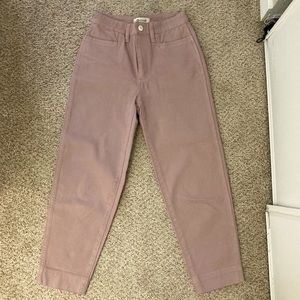 Madewell Slim Emmett Tapered Pants - Dusty Pink